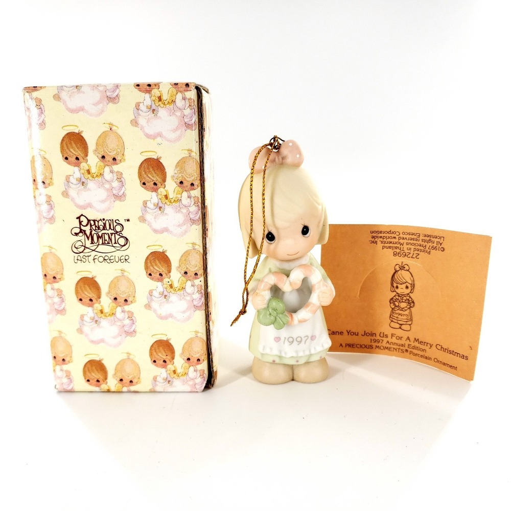 Precious Moments Cane You Join Us For A Merry Christmas 1997 Enesco 272698